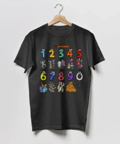 Halloween Numbers Day Kids T-Shirt School Maths Day Costume