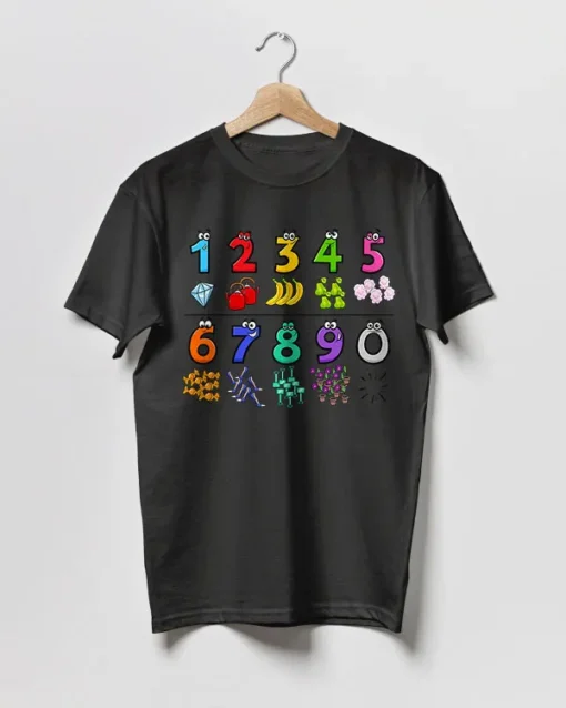 Fruits Count Numbers Day Kids T-Shirt School Maths Day Costume