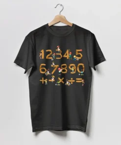 Wooden Numbers Day Kids T-Shirt School Maths Day Costume