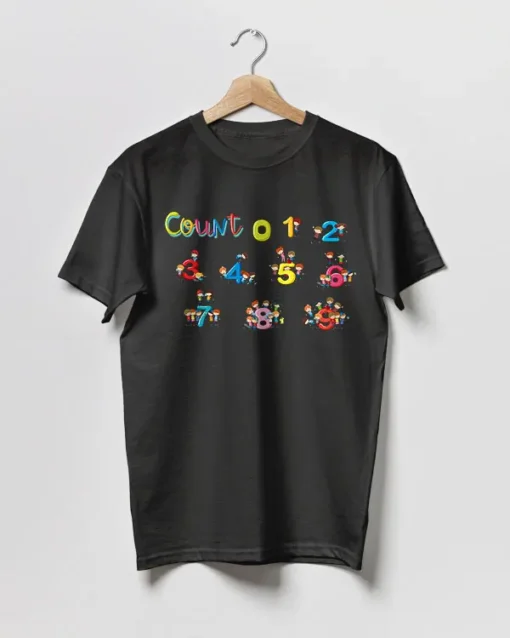 Numbers Day T-Shirt School Maths Day Costume Count 0 to 10