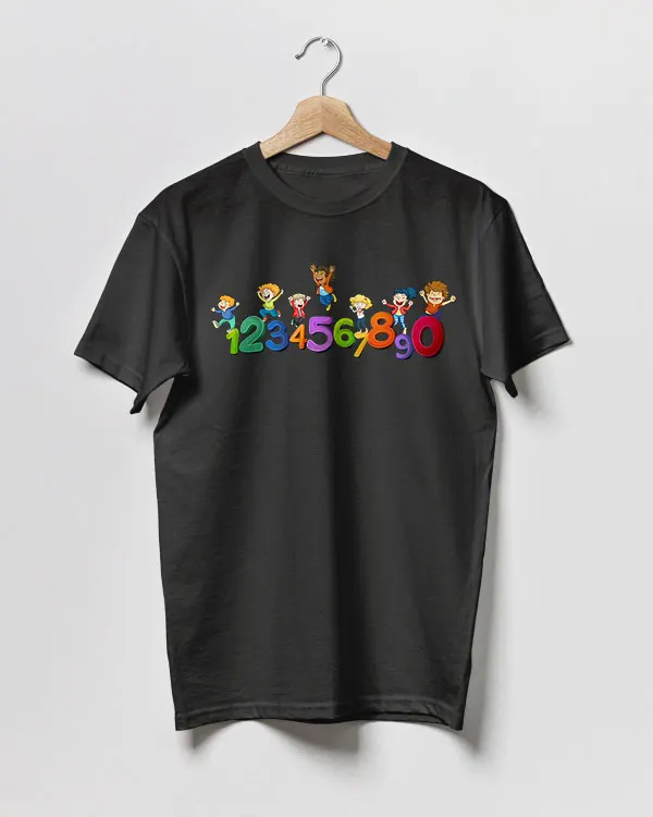 Numbers Day T-Shirt School Maths Day Costume Kids Fun Digits